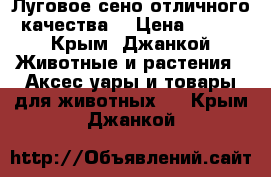 Луговое сено отличного качества! › Цена ­ 120 - Крым, Джанкой Животные и растения » Аксесcуары и товары для животных   . Крым,Джанкой